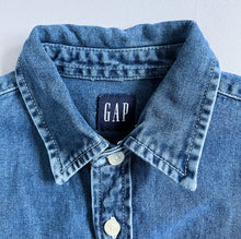 画像をギャラリービューアに読み込む, Y2K GAP Long Length Denim Shirts XXS (3/4T) 95-100cm
