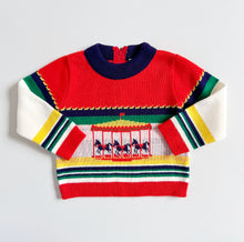 画像をギャラリービューアに読み込む, Vintage Merry Go Round Sweater 3T (Best Fits 2T) 85-90cm
