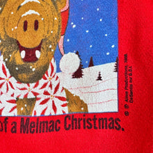 Load image into Gallery viewer, Vintage 1988 ALF “Melmac Chirstmas” Sweatshirt Red 5/6T (100-110cm)
