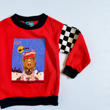 Load image into Gallery viewer, Vintage 1988 ALF “Melmac Chirstmas” Sweatshirt Red 5/6T (100-110cm)
