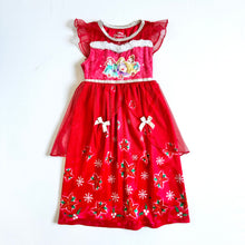 Load image into Gallery viewer, USED Disney Princess Holiday Dress 4T (90-100cm)
