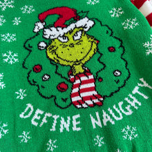 Load image into Gallery viewer, USED Grinch “Define Naughty” Sweater 5T (100-110cm)
