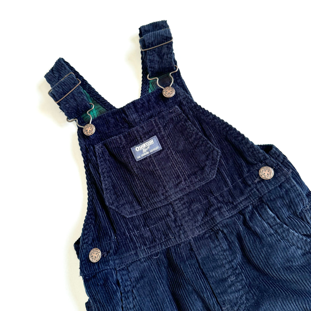 USED OshKosh B’goshNavy Blue Corduroy Overall 3T (95cm)