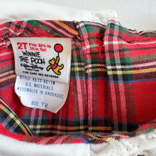 Load image into Gallery viewer, Vintage Winnie The Pooh Plaids Smocked Dress 2T (80-90cm)
