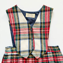 Load image into Gallery viewer, Vintage Ireland Wool Tartan Plaids VestDress 2/3T (90-95cm)
