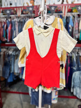 Load image into Gallery viewer, Vintage Sylvia White Shirt &amp; Shortall Outfit 12M (70-75cm)
