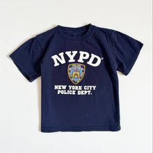 画像をギャラリービューアに読み込む, USED NYPD New York Police Department Official T-shirt Navy Blue 5T (110cm)
