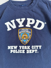 画像をギャラリービューアに読み込む, USED NYPD New York Police Department Official T-shirt Navy Blue 5T (110cm)
