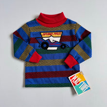 画像をギャラリービューアに読み込む, NWT Vintage Play Stuff Ground Prix Race Car Turtleneck Shirts 2T (85-90cm)
