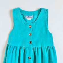 画像をギャラリービューアに読み込む, Vintage C.W.D Teal Corduroy Dress Size 4/5T (100-110cm)
