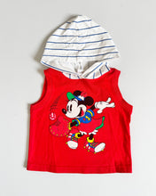 画像をギャラリービューアに読み込む, Vintage Disney Baseball Minnie Mouse Hoodie Tank Top 2T (90cm)
