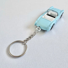 Load image into Gallery viewer, New HotWheels/Barbie Ken’s 1956 Corvette Blue Custom Keychain
