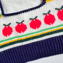 Load image into Gallery viewer, Vintage ‘70s Apple Knit Crop Vest 3/4T (90-100cm)
