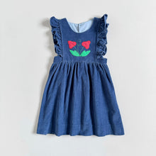 画像をギャラリービューアに読み込む, Vintage Polly Flinders Blouse and Strawberry Corduroy Dress Set 3/4T (95-100cm)
