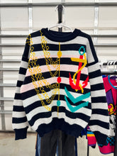 Load image into Gallery viewer, Vintage Anchor Striped Sweater Kids 8/10 (140cm)
