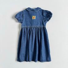 Load image into Gallery viewer, Vintage Buster Brown Strawberry, Fruits and Ant Denim Dress 4T (100cm)
