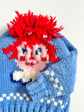 Load image into Gallery viewer, Vintage Handmade Raggedy Ann Knit Cardigan 6/7 (120cm)
