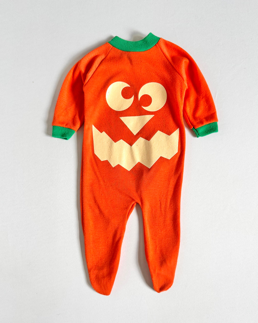 Vintage Halloween Pumpkin Coverall 0-3M (55-60cm)
