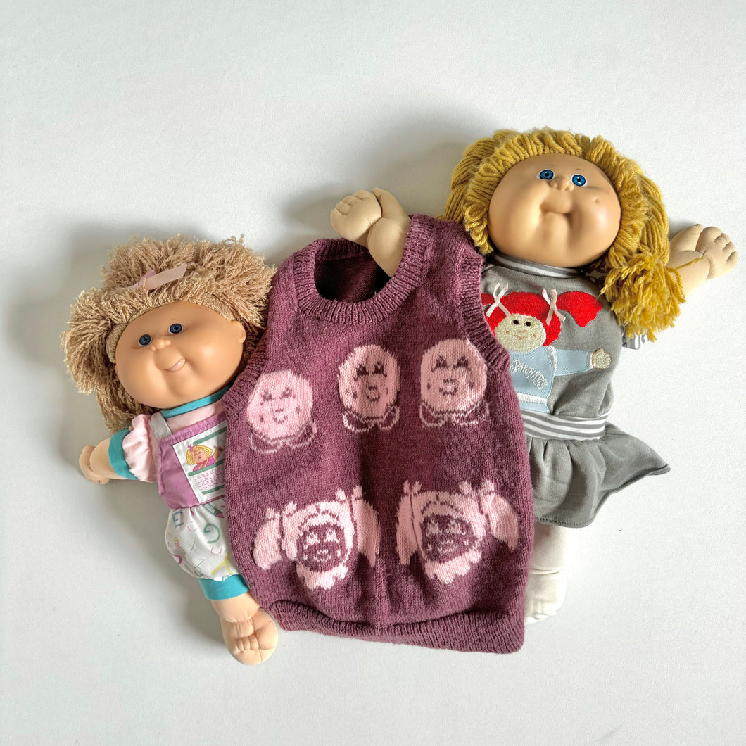 Vintage Cabbage Patch Knit Vest 2/3T (90-95cm)