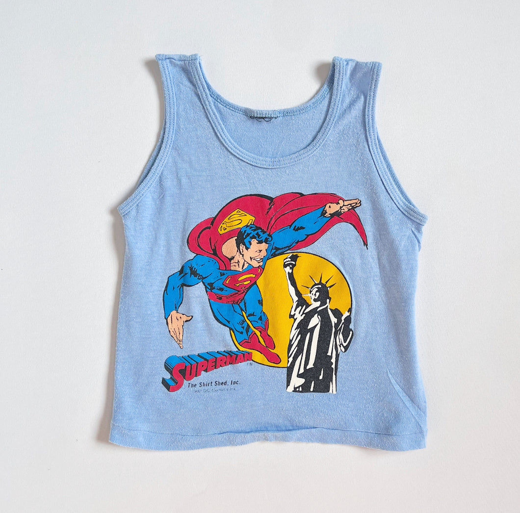 Vintage 1982 Superman/Statue of Liberty Tank Top 2/3T (90-95cm)