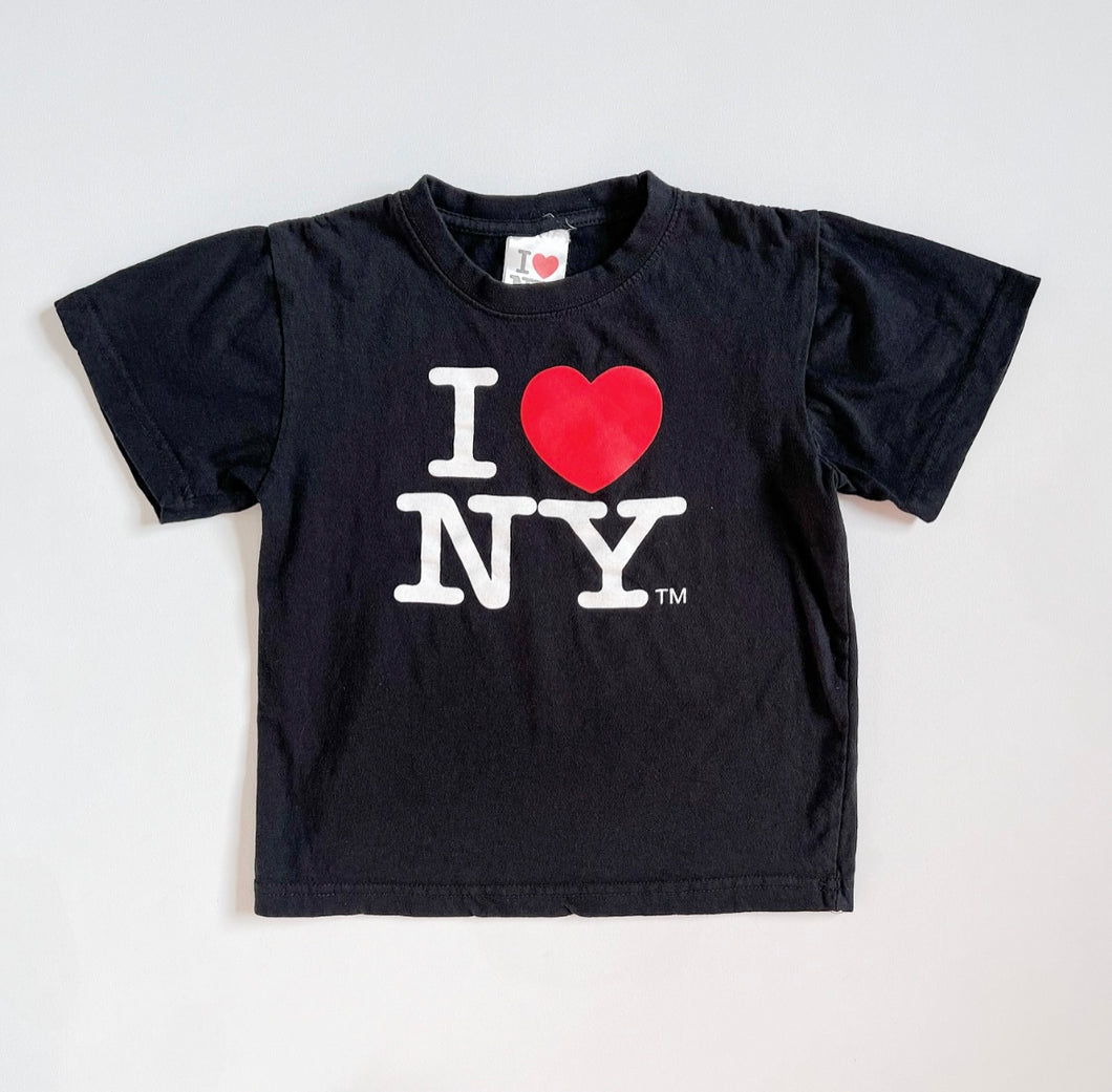 USED I LOVE NY (Official) T-shirts Black 5/6 (110-120cm)