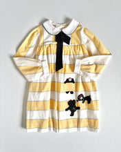 画像をギャラリービューアに読み込む, Vintage Yellow Striped×Bear Dress Kids 6 (120cm)
