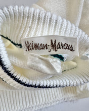 Load image into Gallery viewer, Vintage Newman Marcus White/Navy Blue Knit Sweater 18-24M (80-85cm)
