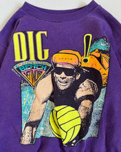 Load image into Gallery viewer, Vintage Beach Volleyball Neon Surf Sweatshirt Youth M (130cm)
