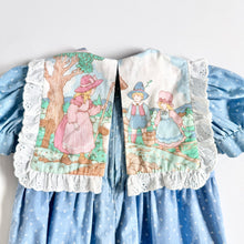 画像をギャラリービューアに読み込む, Vintage Bib Jumpsuit Pastel Blue Approx 12M (70-75cm)
