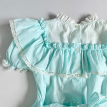 画像をギャラリービューアに読み込む, Vintage Kid’s Avenue Ruffle Dress Pastel Green Size 10 (130-140cm)
