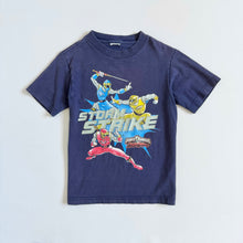 Load image into Gallery viewer, USED Power Rangers 2003 “Ninja Storm” T-shirts Navy Blue S (120cm)
