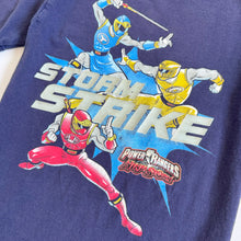 Load image into Gallery viewer, USED Power Rangers 2003 “Ninja Storm” T-shirts Navy Blue S (120cm)
