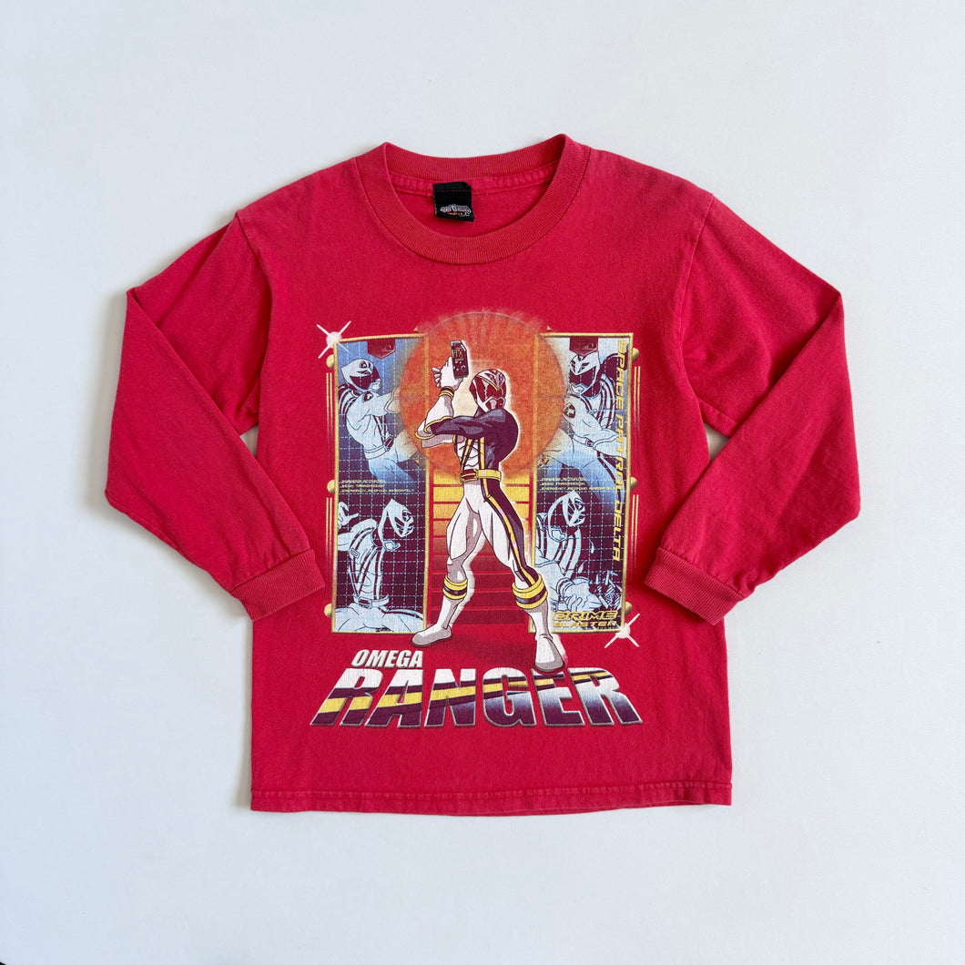 USED Power Rangers 2005 “S.P.D/ Omega Ranger” T-shirts Red S (120cm)