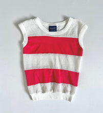 Load image into Gallery viewer, Vintage Red/White Mesh Tank Top (95-100cm)
