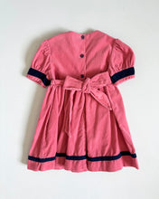 Load image into Gallery viewer, Vintage Pink Corduroy Sailor Dress 2T (90cm)
