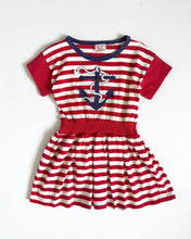 Load image into Gallery viewer, Vintage Buster Brown Anchor/Striped Dress 4T (100cm)
