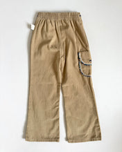 Load image into Gallery viewer, Vintage Rose Bud Beige/Floral Bell Bottom Pants Girls 6 (115-120cm)
