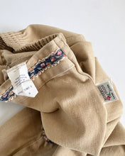 Load image into Gallery viewer, Vintage Rose Bud Beige/Floral Bell Bottom Pants Girls 6 (115-120cm)

