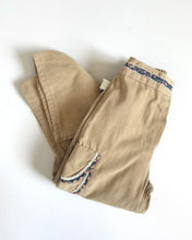 Load image into Gallery viewer, Vintage Rose Bud Beige/Floral Bell Bottom Pants Girls 6 (115-120cm)
