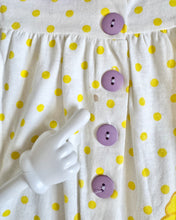 Load image into Gallery viewer, Vintage Yellow Dots/Flower Rompers 3T (95-100cm)
