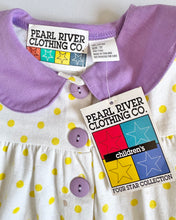 Load image into Gallery viewer, Vintage Yellow Dots/Flower Rompers 3T (95-100cm)
