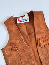 画像をギャラリービューアに読み込む, Vintage Bala California Leather Vest Brown Kids S/4-5T (100-110cm)
