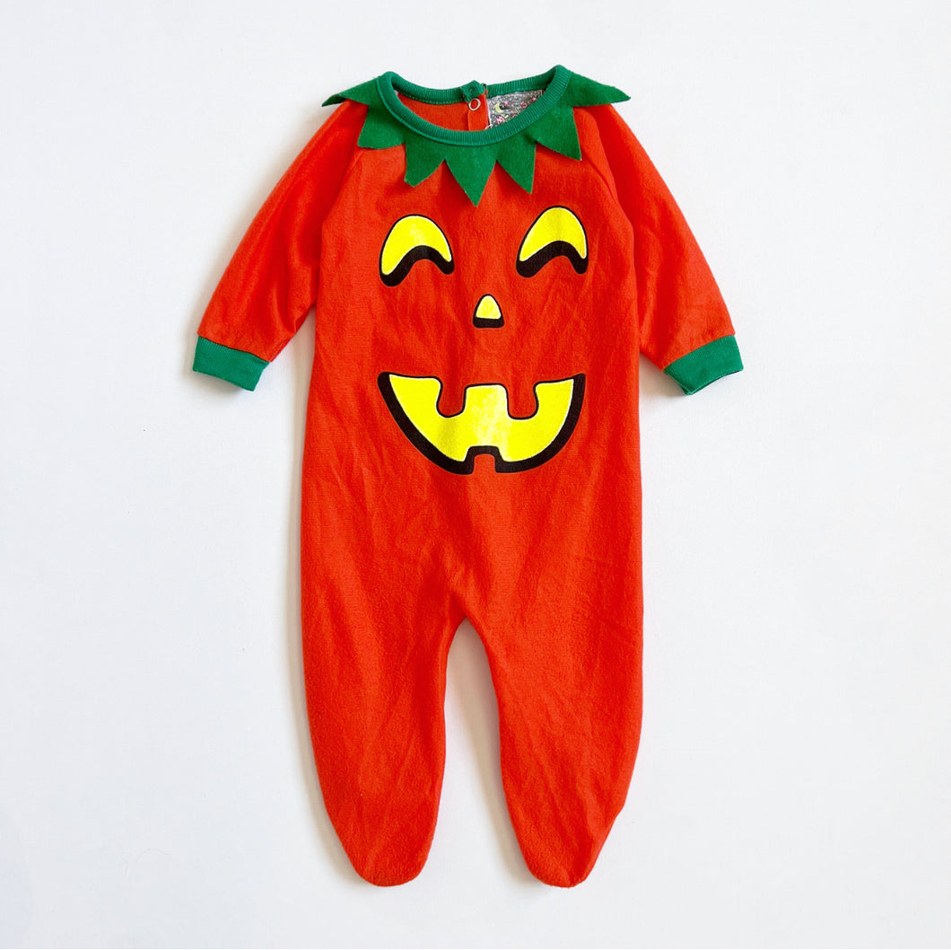 Vintage Halloween Pumpkin Jack-O-Lantern Jumpsuit 3-9M (60-70cm)