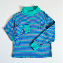 Load image into Gallery viewer, Vintage Gymboree Striped Turtleneck Green Kids L 5/6 (110-120cm)
