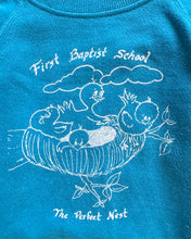 Load image into Gallery viewer, Vintage FIrst Baptist “The Perfect Nest” Raglan Sweatshirt 4/5T (100-110cm)
