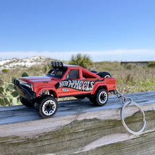 Load image into Gallery viewer, HotWheels ‘73 Jeep J10 “Baja Blazers” Custom Keychain
