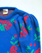 Load image into Gallery viewer, Vintage Chocolate Fudge Rose Sweater 6/7 (120-125cm)
