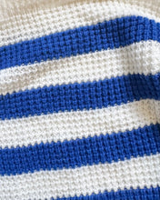 Load image into Gallery viewer, Vintage Annie Pie Blue/White Striped Knit Kids 6 (120-125cm)

