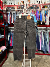 画像をギャラリービューアに読み込む, Vintage Levi’s Black Denim Pants 7X (120-125cm)
