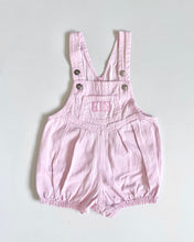画像をギャラリービューアに読み込む, Vintage OshKosh B’gosh Pink Striped Bubble Short Overall 12/18M (75-80cm)
